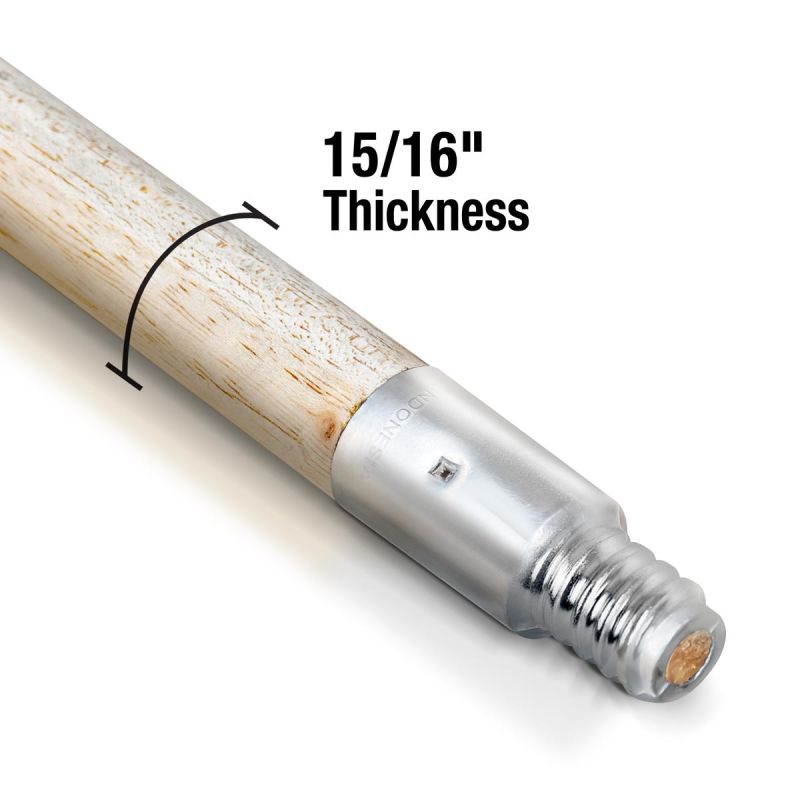 Wood Stick 60"Threaded Metal T