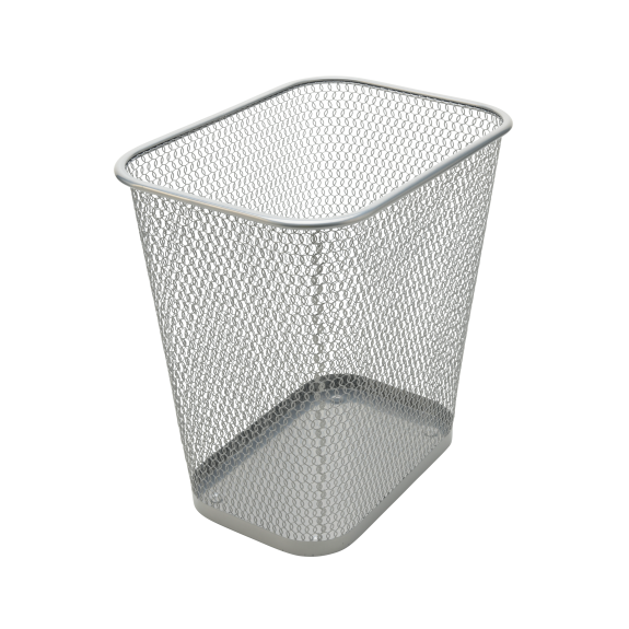 WasteBasket Mesh Rectangle SLV
