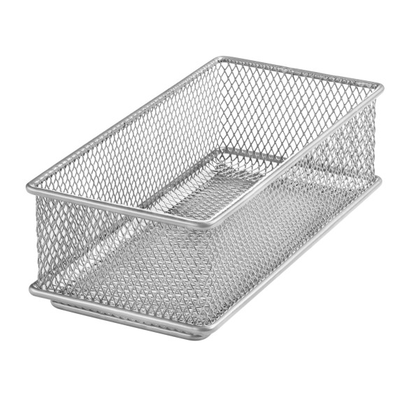 Mesh Basket 3x6 Silver YBM