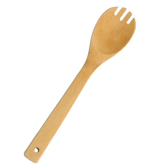 Bamboo 12" Slotted Spoon- -YBM