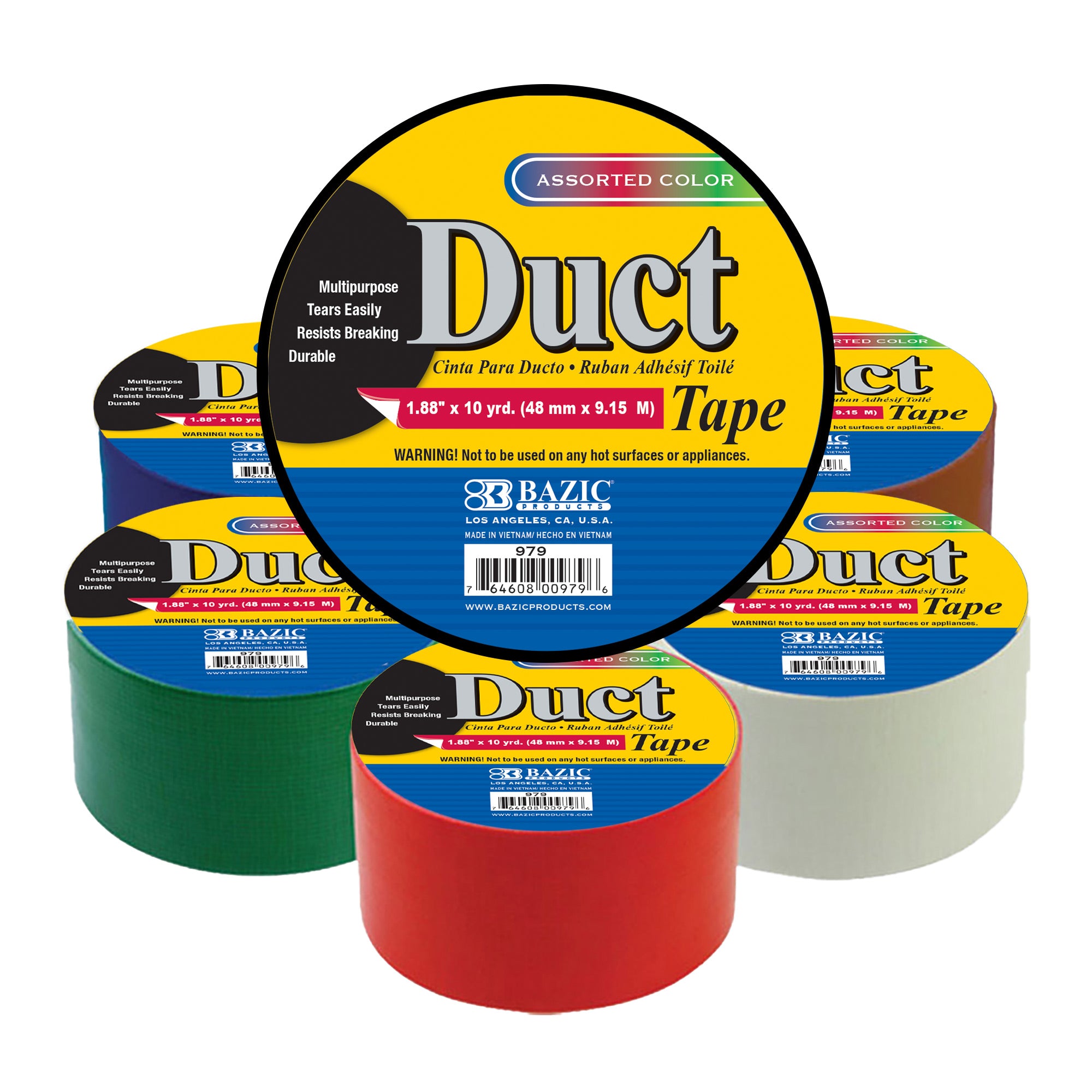 Duct Tape Assorted 2" x 10yd