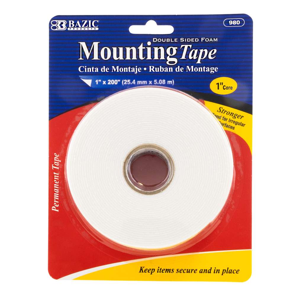Mounting Tape 1" x 100" Bazic