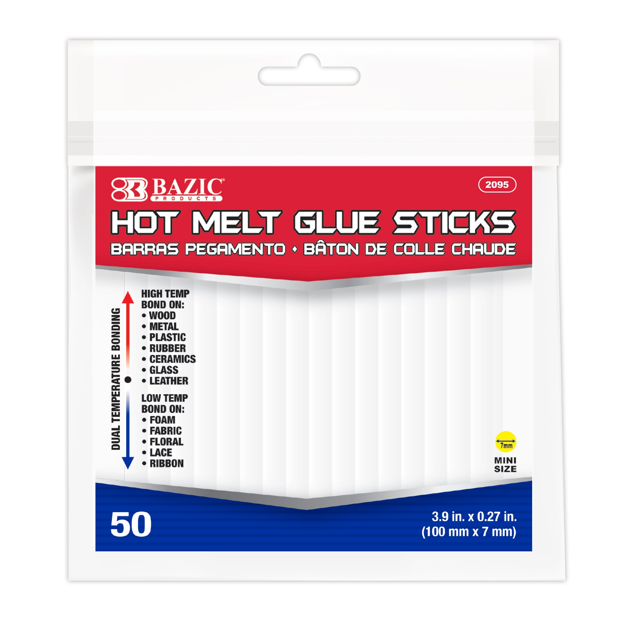 Glue Stick .27"x4" 50ct BAZIC