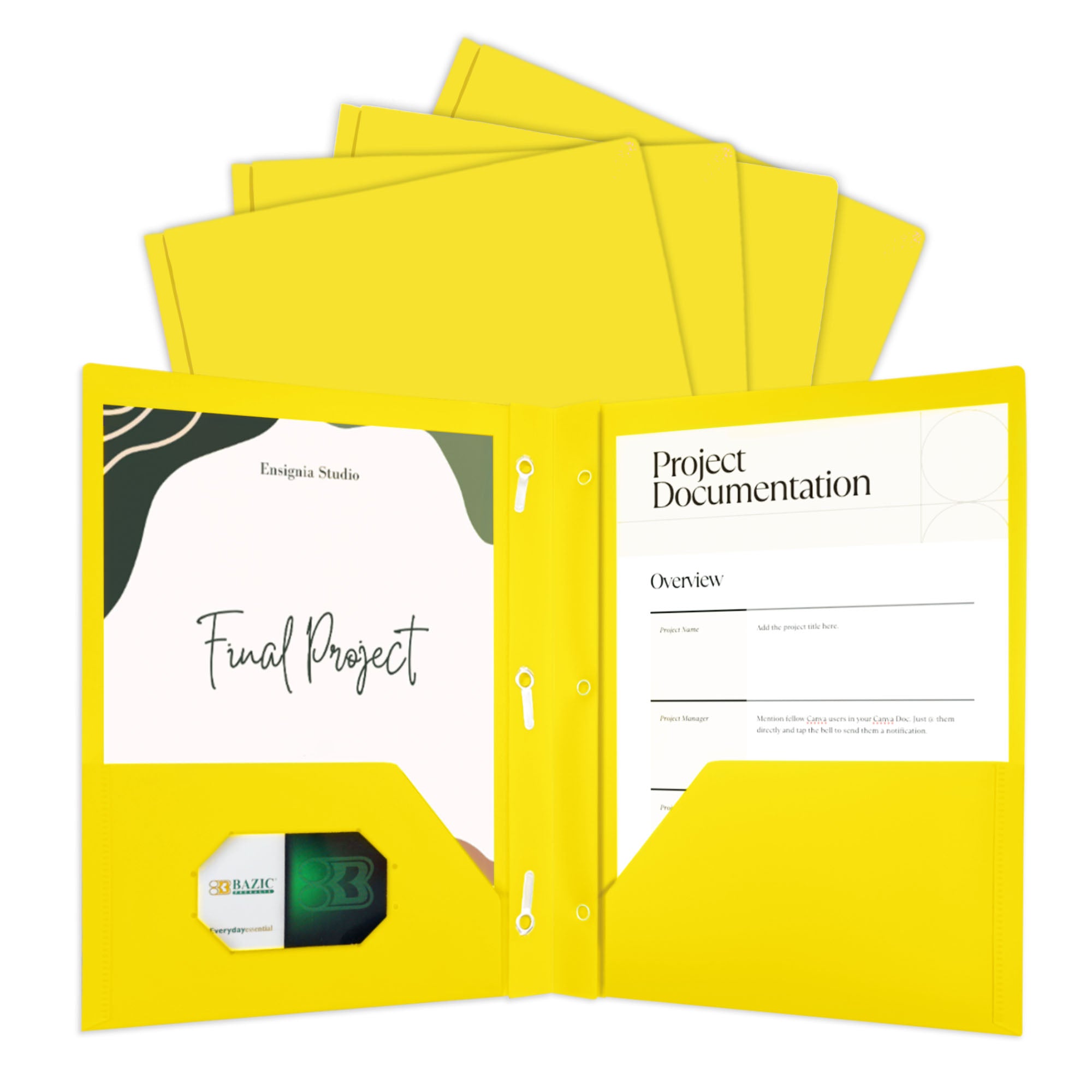 3-Prong Folder Poly YELLOW