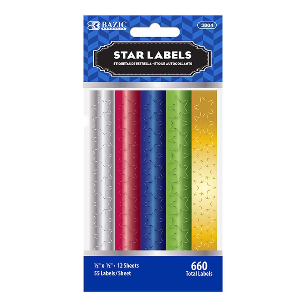 Foil Stars Asstd 440ct.