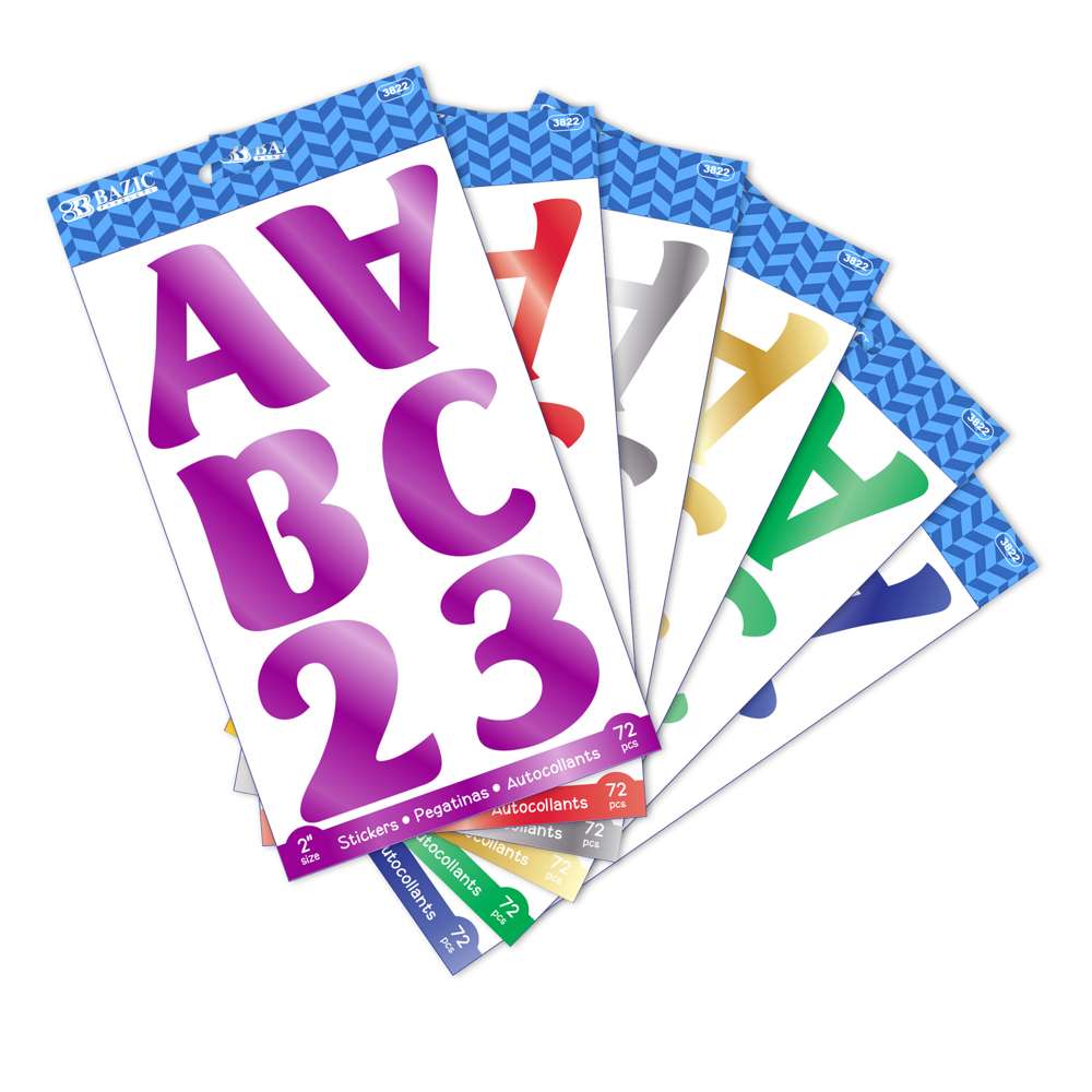 Stickers  ABC/123 Metallic Die