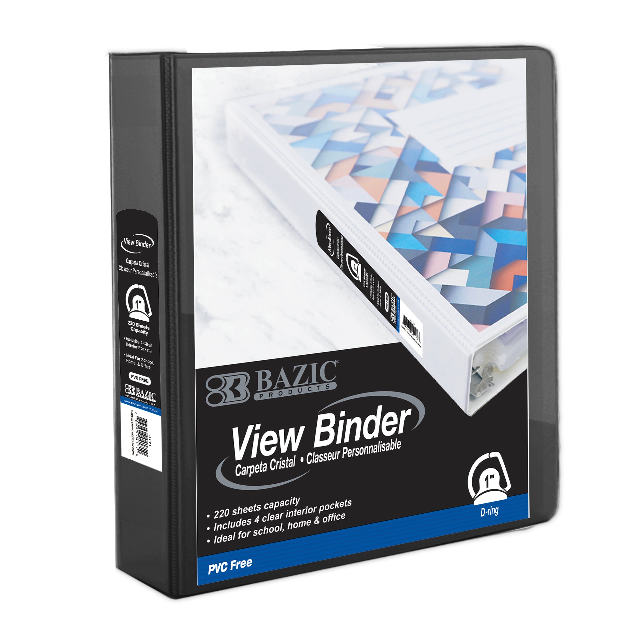 1" View Binder "D" Black
