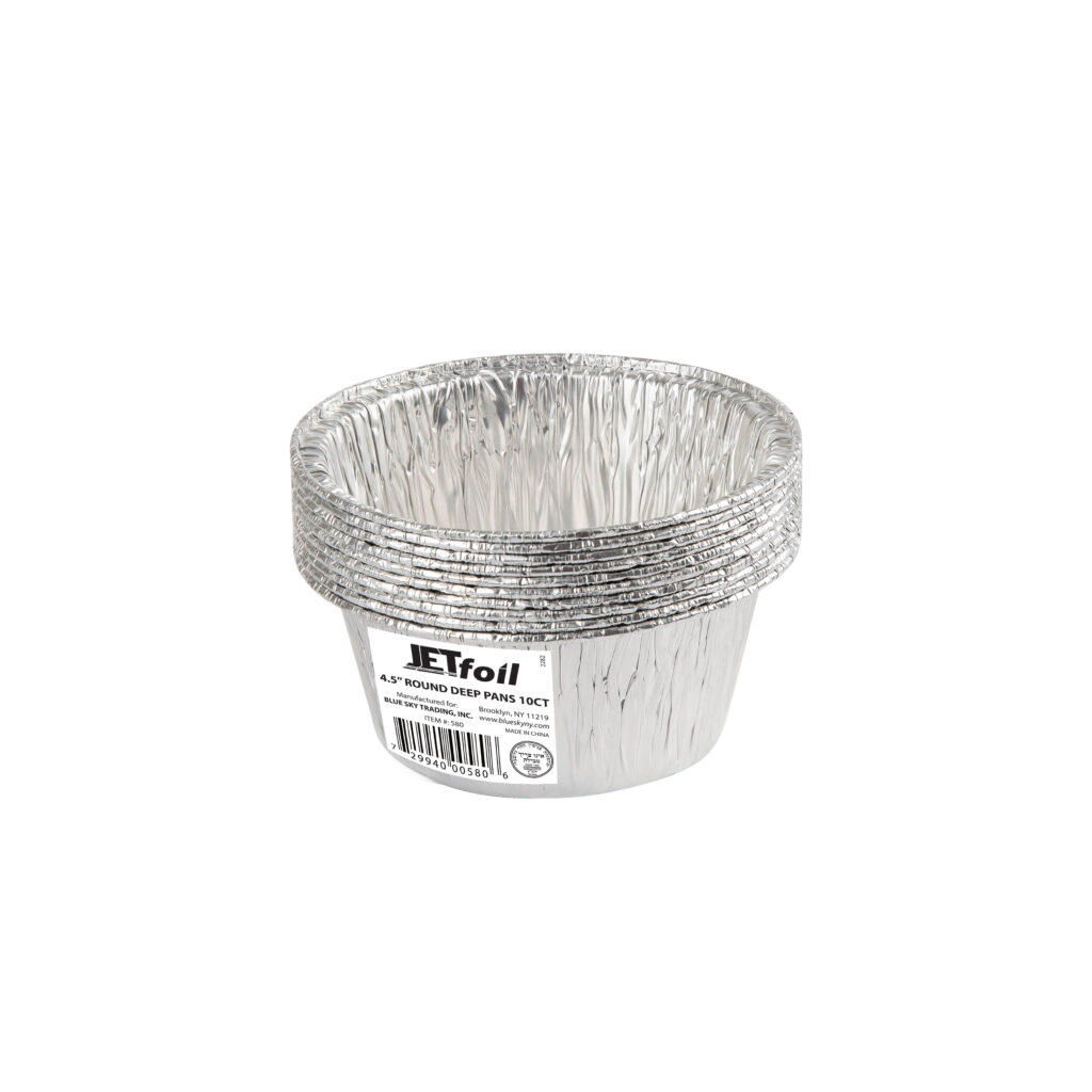 Foil Pan 4.5" Round Deep 10pk