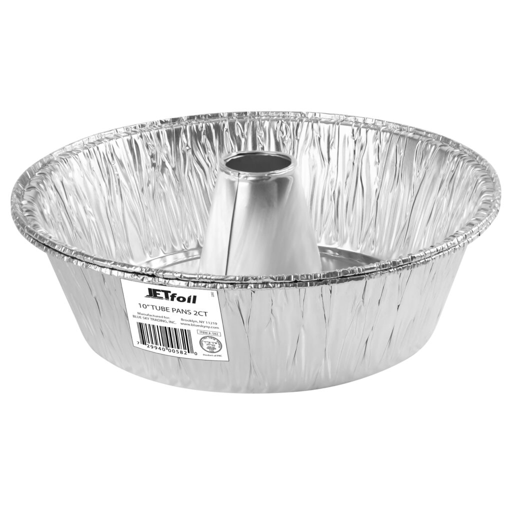 Foil Pan 10" Cake w/Tube 2pk.