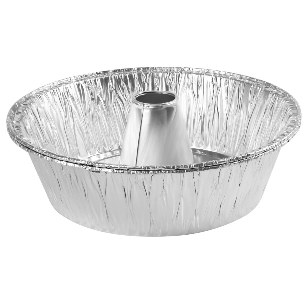 Foil Pan 8" Cake w/Tube 2pk