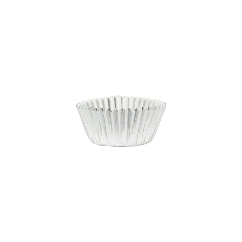 Baking Cup Foil mini Silver 40