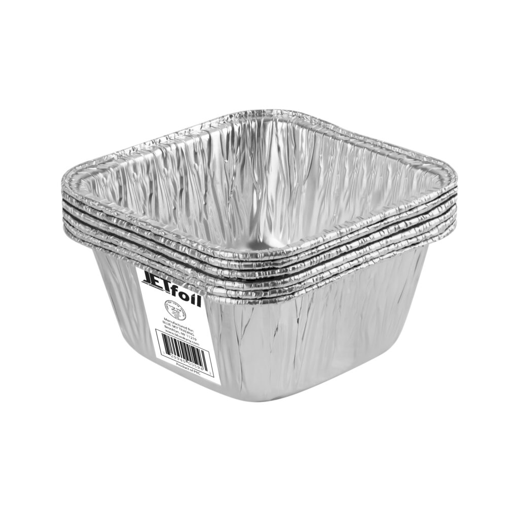 Foil Pan 4.25" Square Deep 6pk