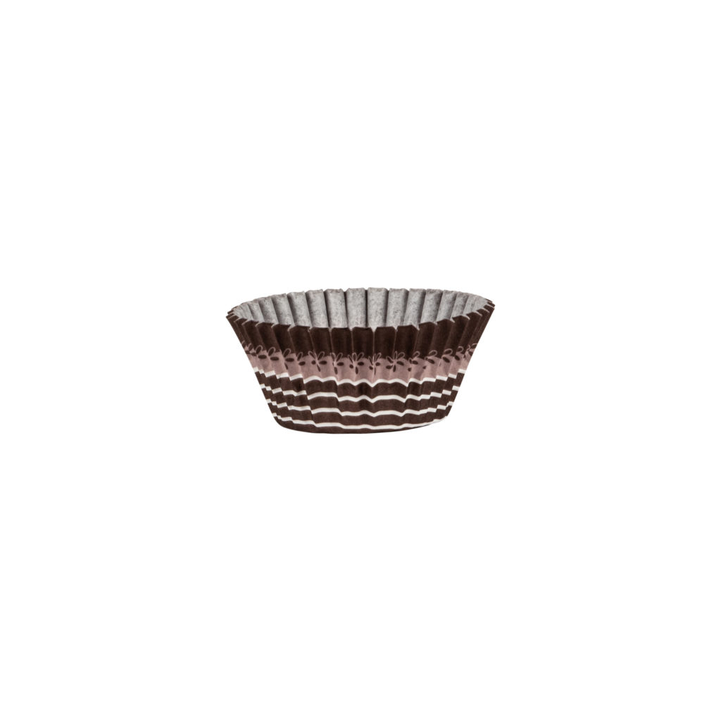 Baking Cup Mini Brown/Fl 72ct.