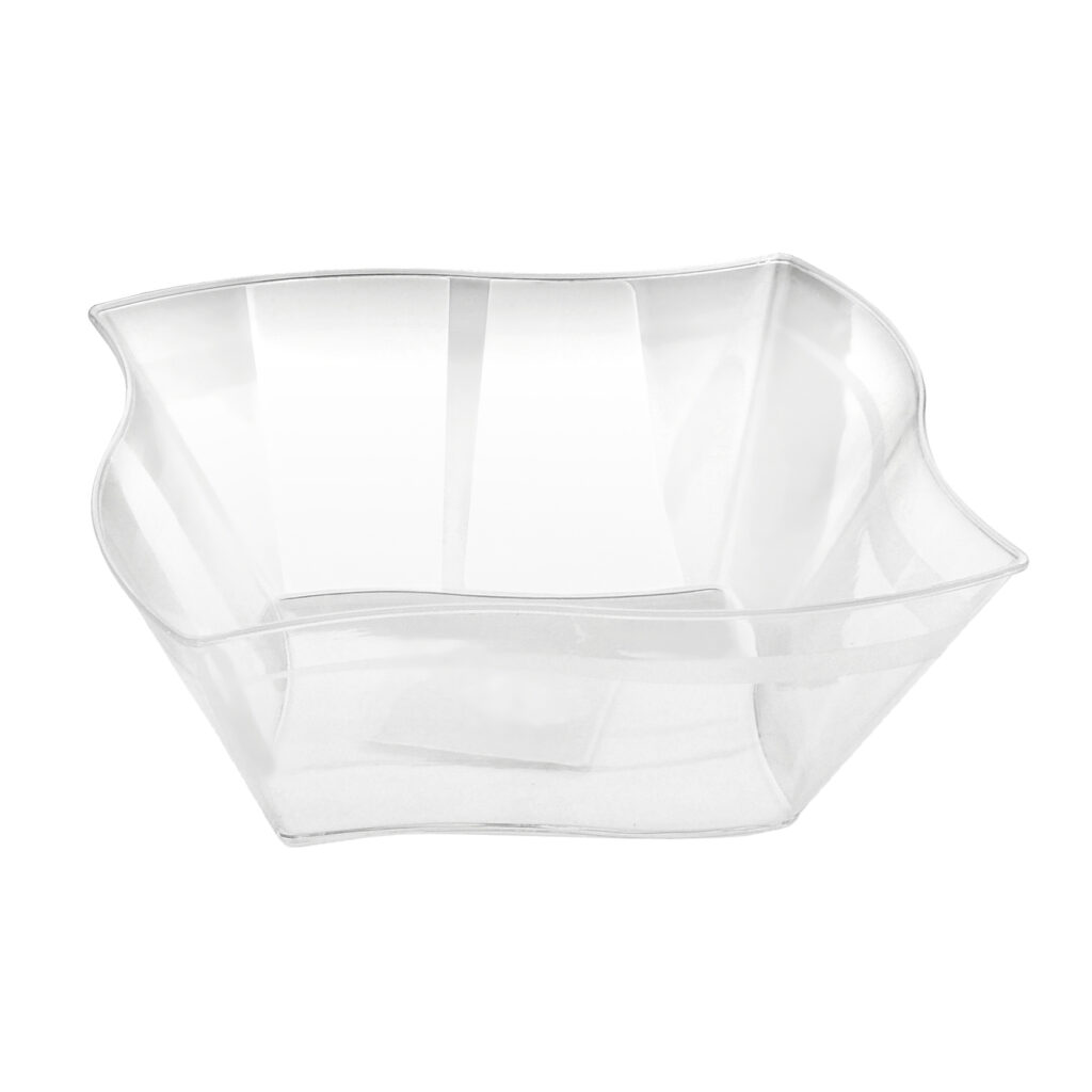 45oz Square Salad Bowl Wave CL