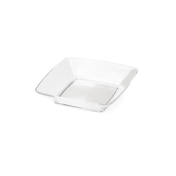 Mini-Ware Square Clear Plates