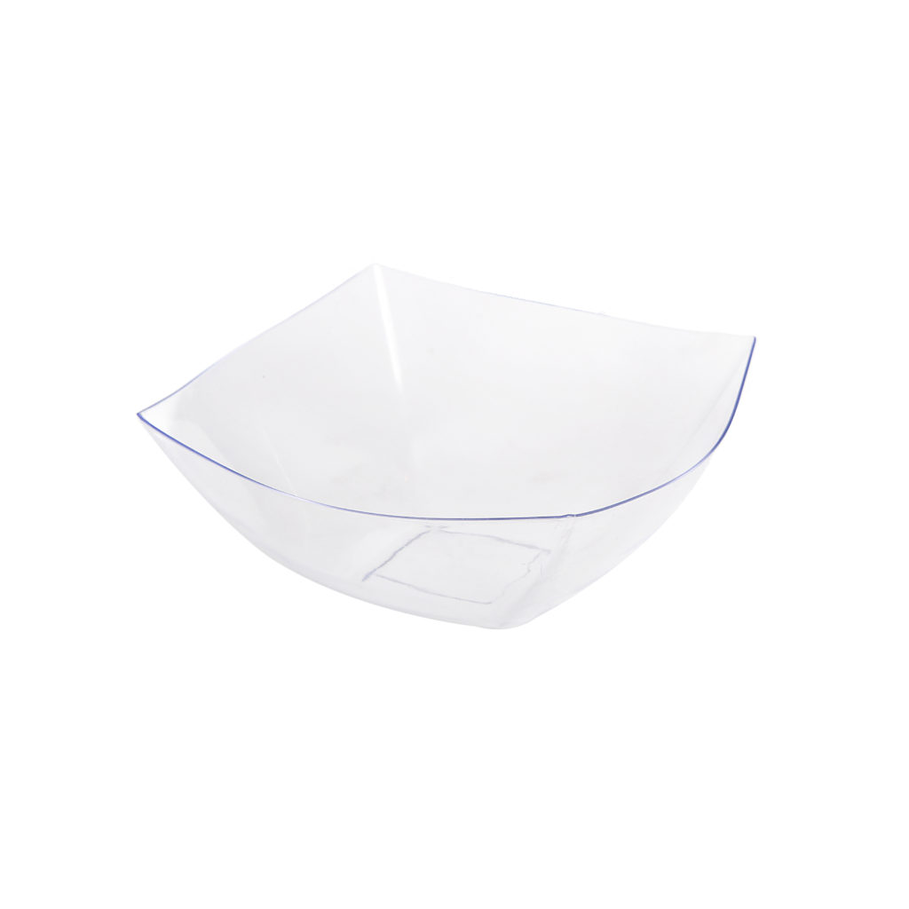 Square 16oz. Bowl Clear 4pk