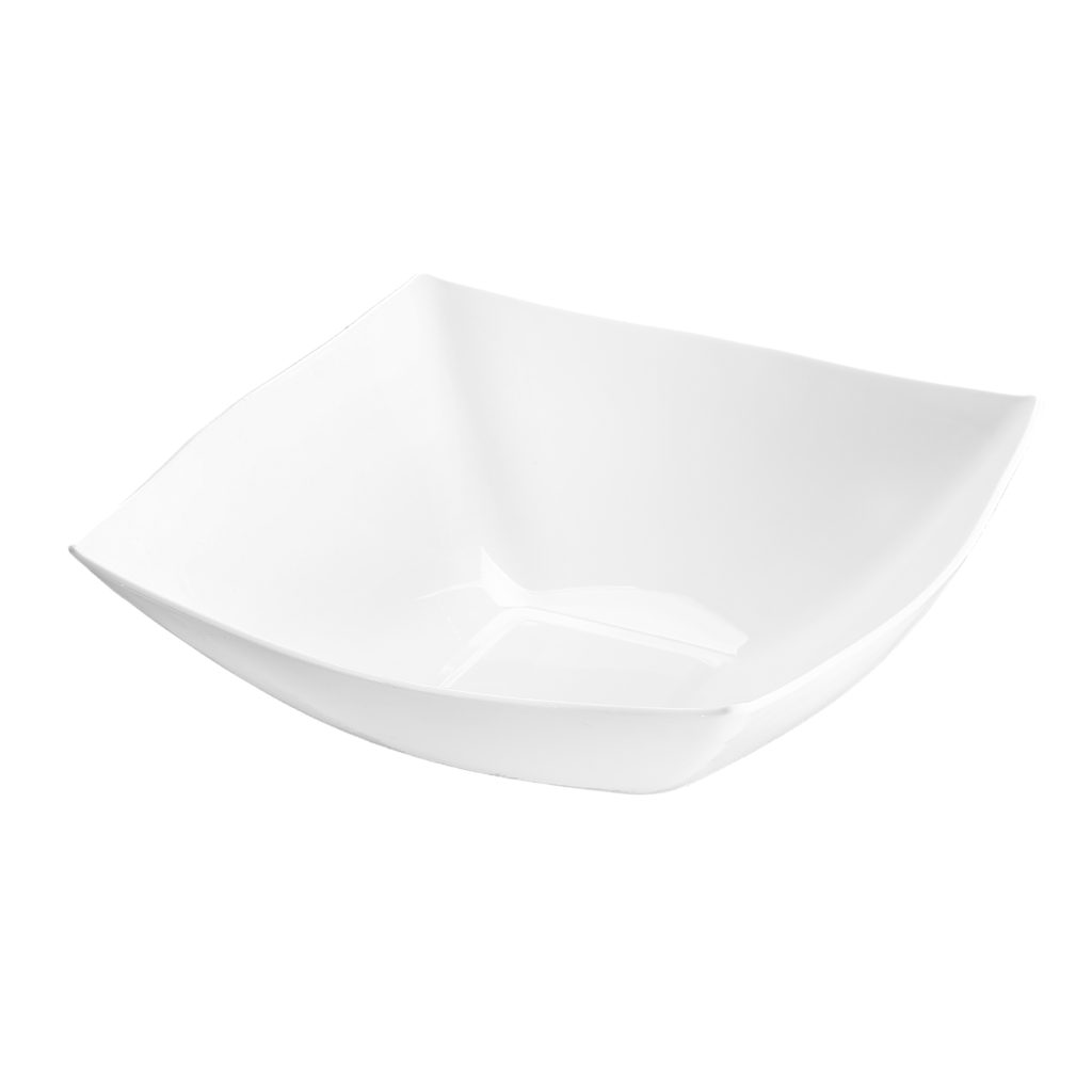 Square 64oz Bowl Wht