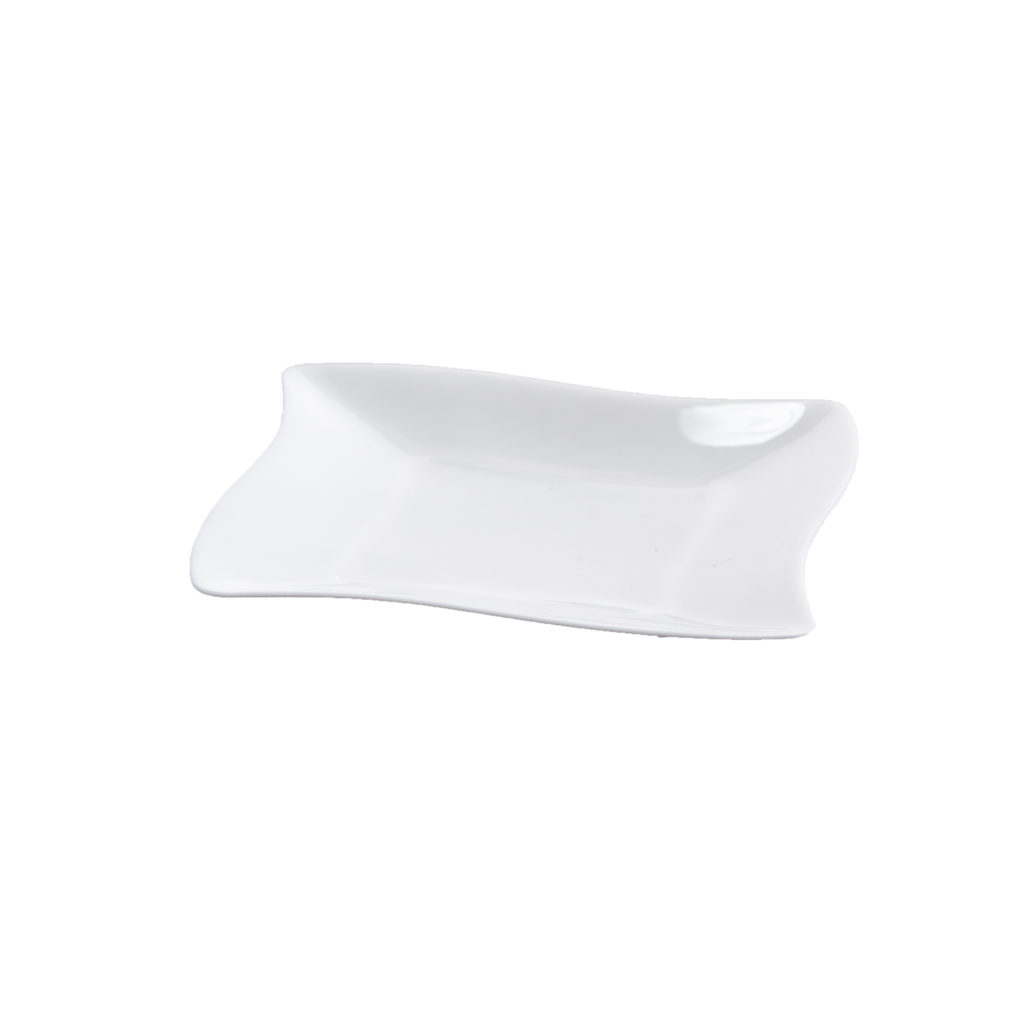 Mini-Ware Small Wave Dish Whit