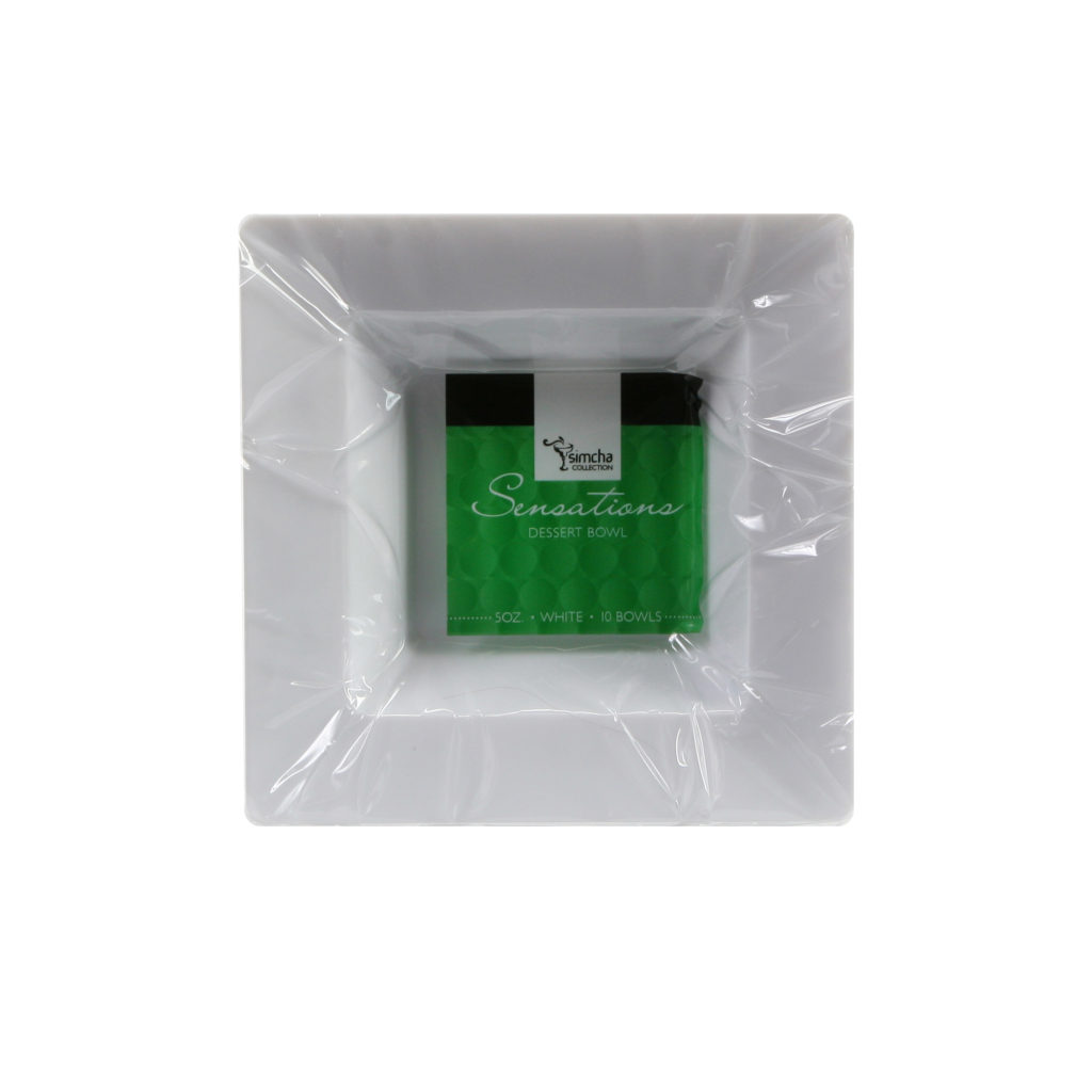 Sensations Square Bowl 5oz WHT