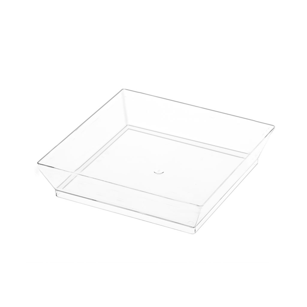 Mini Ware Square Plates Clear