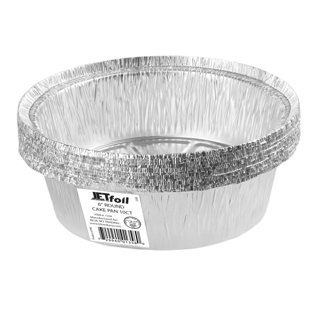 Foil Pan 6" Round 10pk Jetfoil