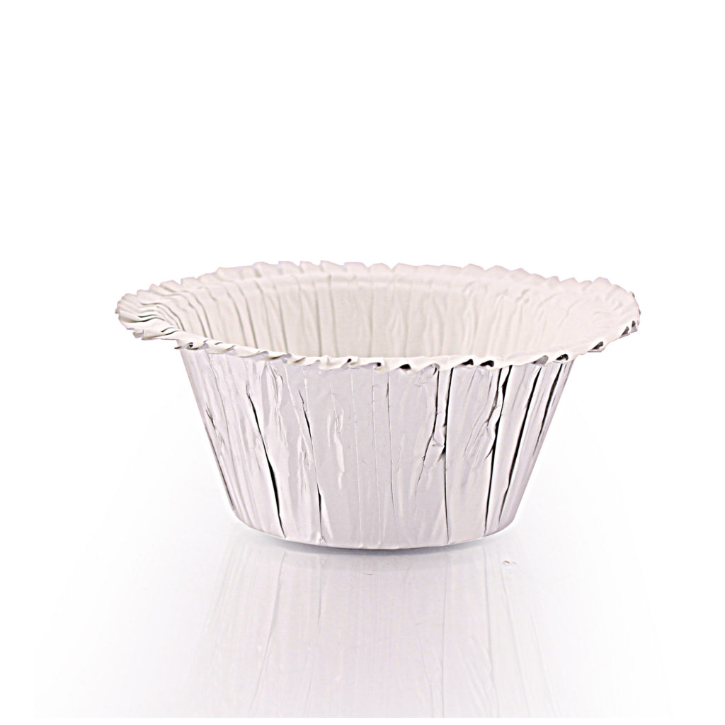 Baking Cup Foil Slvr Ruffle 16