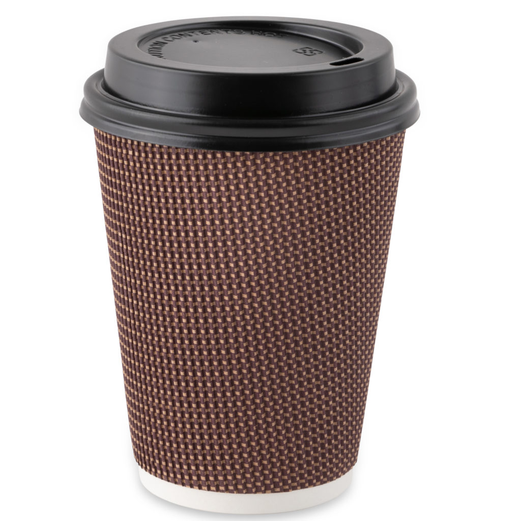 Hot Cups 16oz Ripple w/Lid 10p