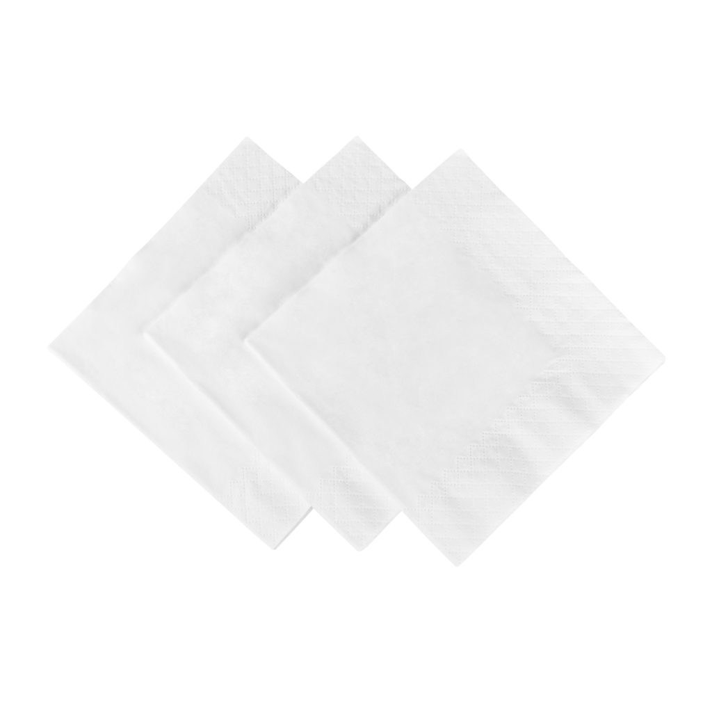 Cocktai Napkins White 100ct