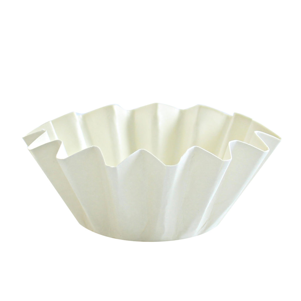 Floret Baking Cups LG 24ct.Whi