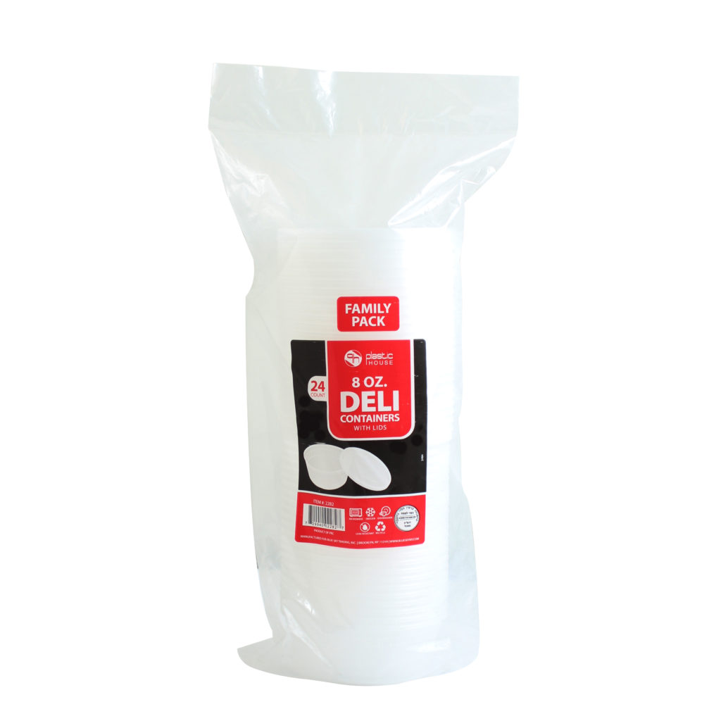 8oz. Container w/Lid Heavy 24c