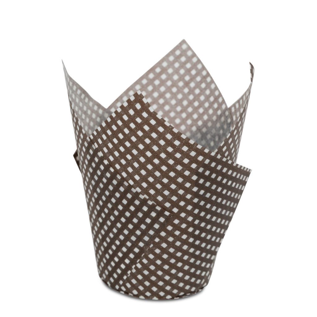 B/C Tulip Brown/White LG 24ct