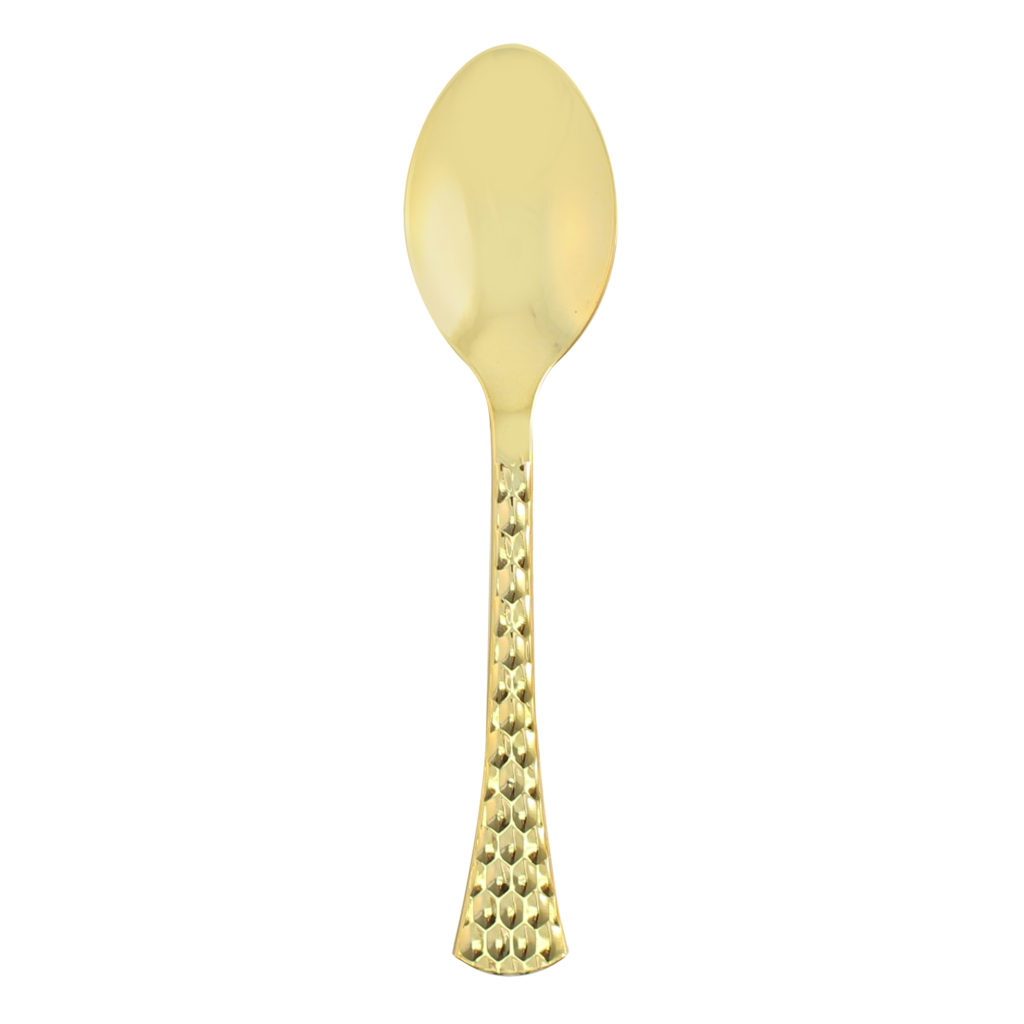 Hammered Soup Spoon 20pk GOLD