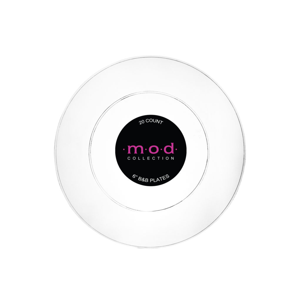 mod  6" Plate Clear 20ct