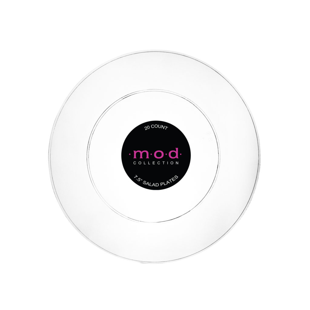 Mod 7.5" Plate Clear 20ct