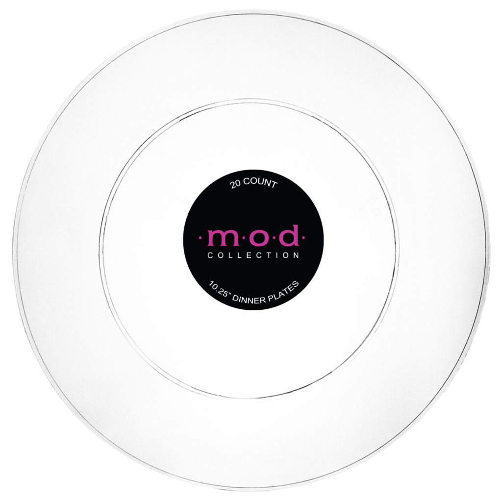 mod 10.25" Plate Clear 20ct