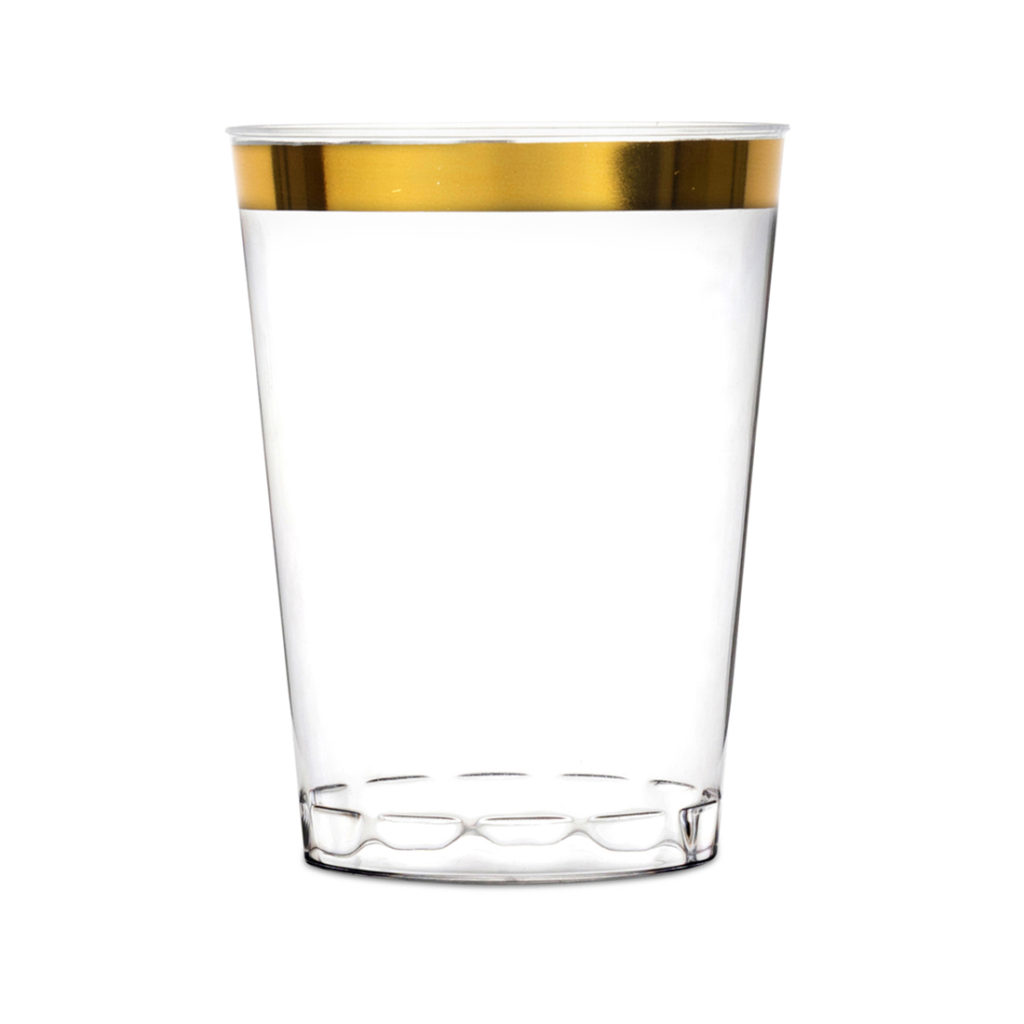 Tumbler 10oz Gold Rim 16c (BS)