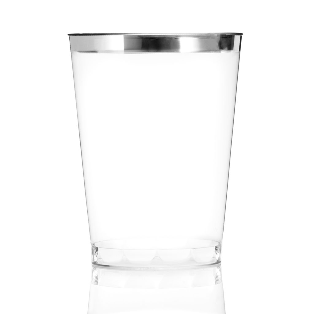 Tumbler 10oz Silv Rim 16c (BS)