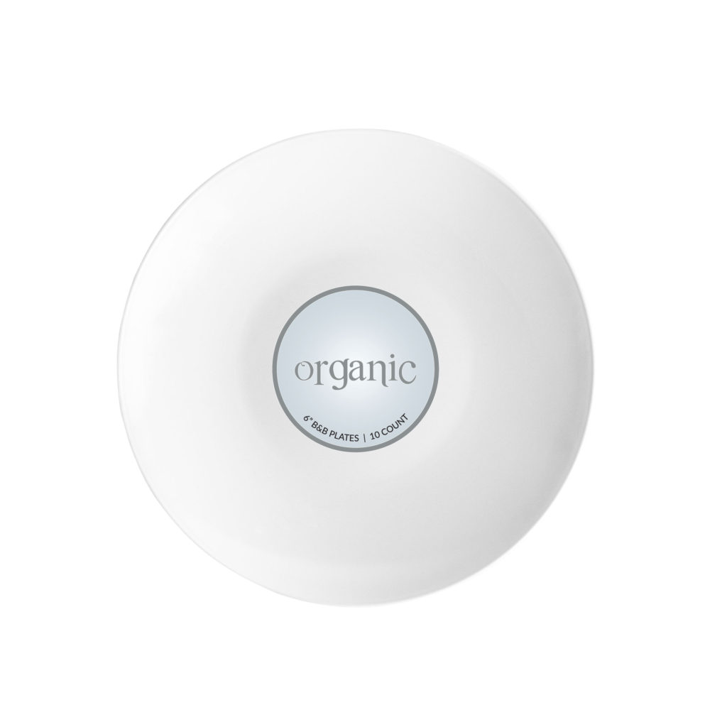 Organic 6" 10ct WHITE