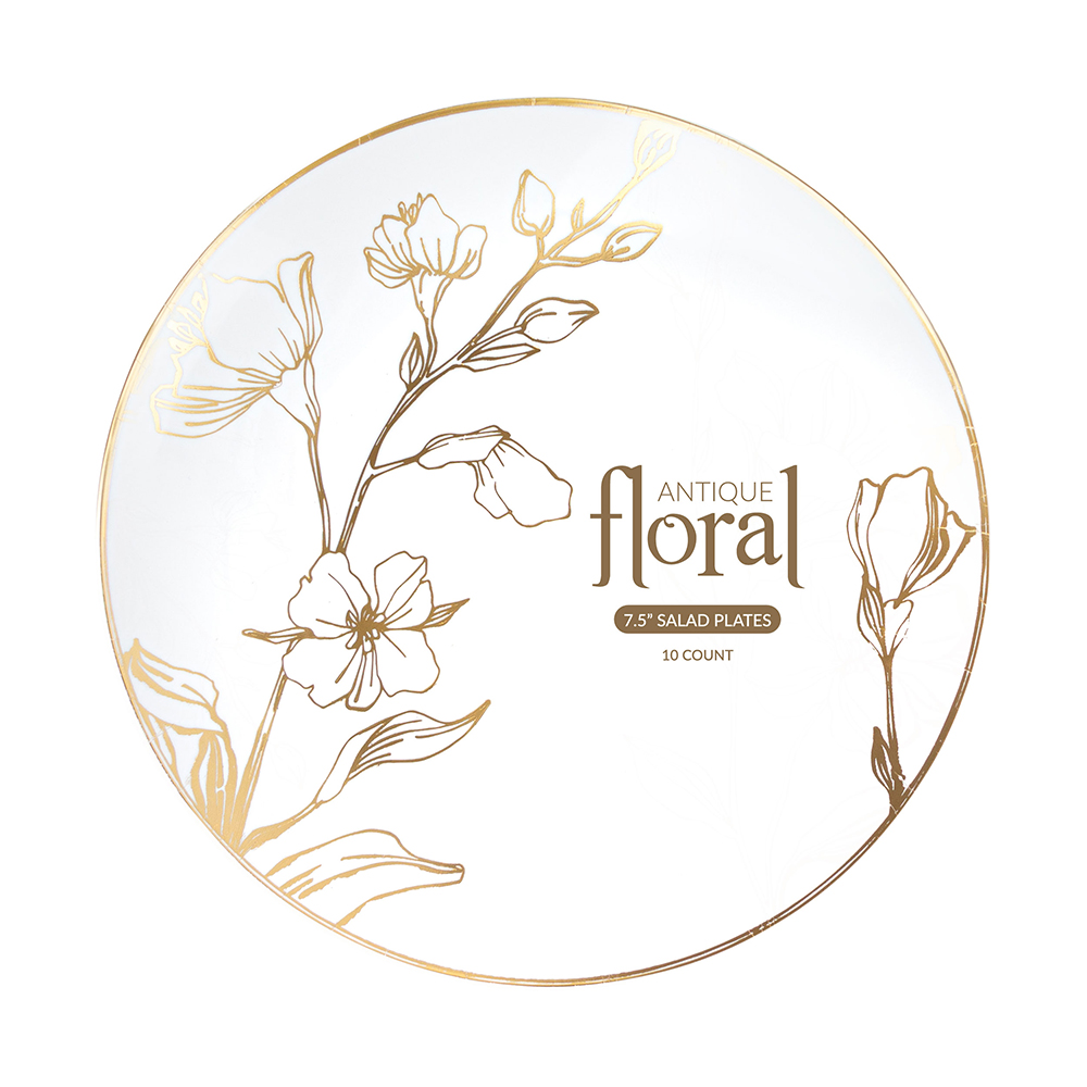 Antique Floral gold 7.5" 10ct