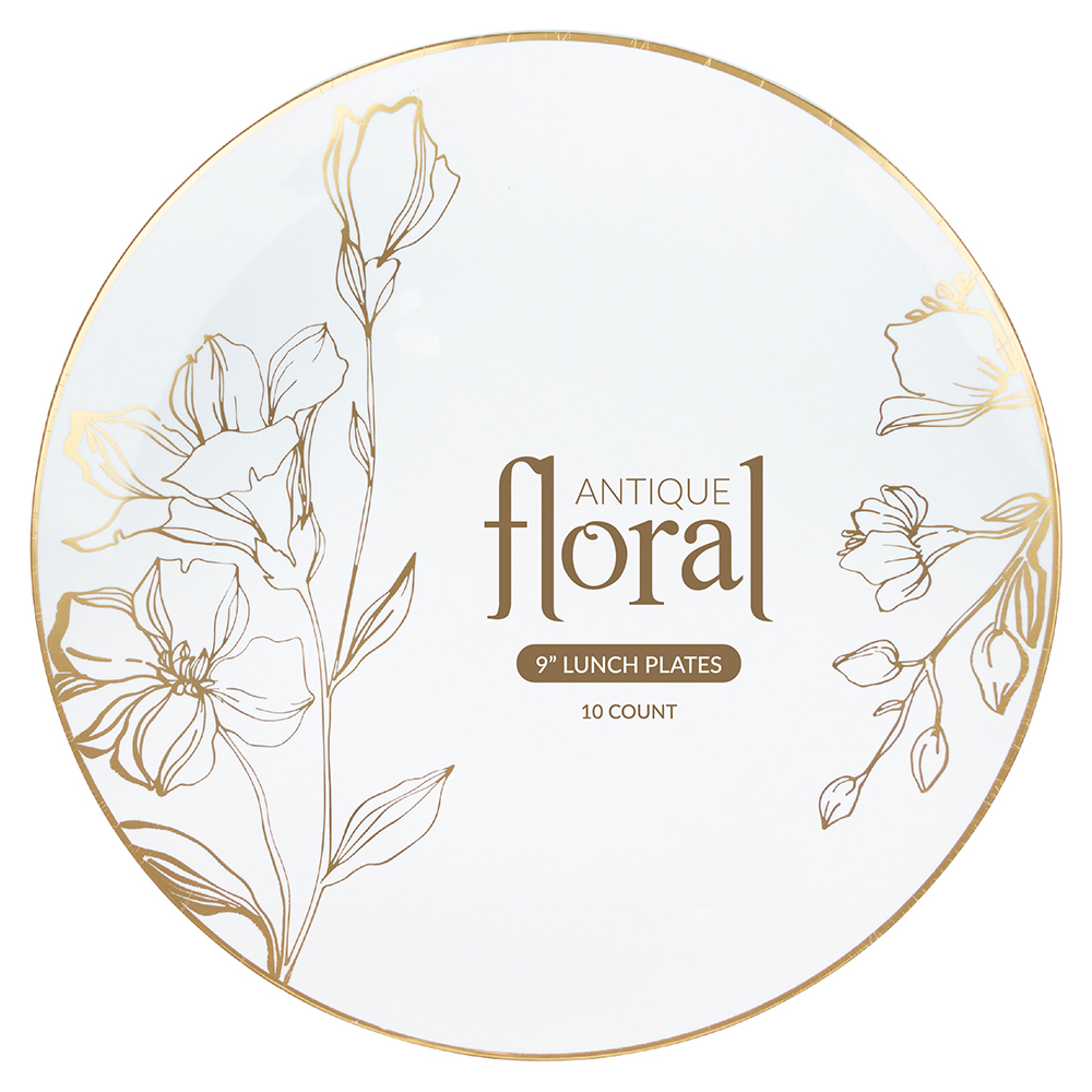 Antique Floral gold 9" 10ct