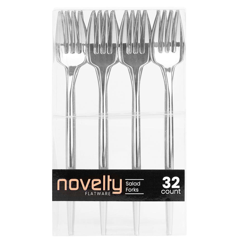 Novelty SILVER Salad Fork 32ct