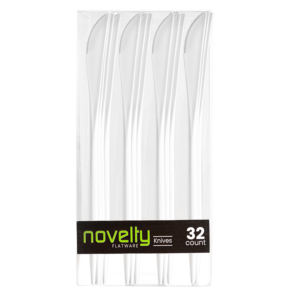Novelty WHITE Knife 32ct