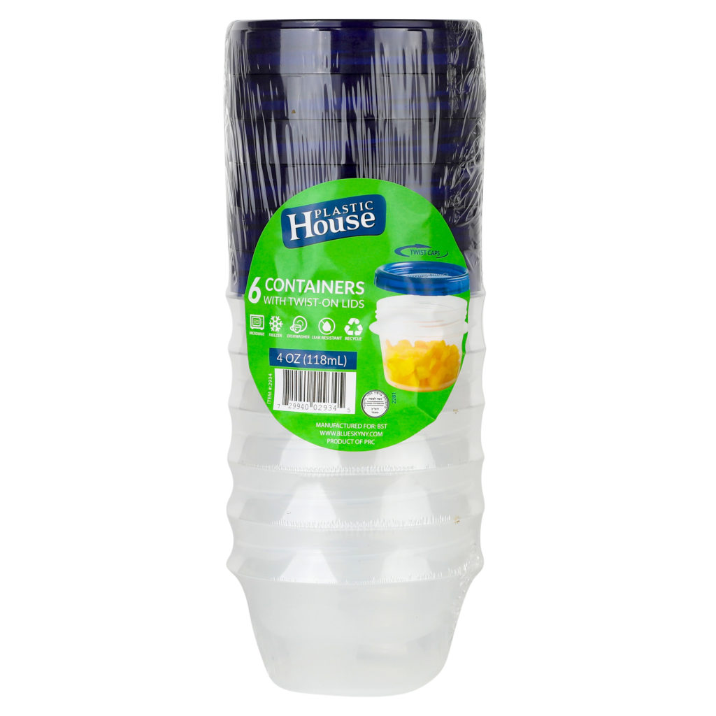 Twist-Cap Container 4oz 6ct PH