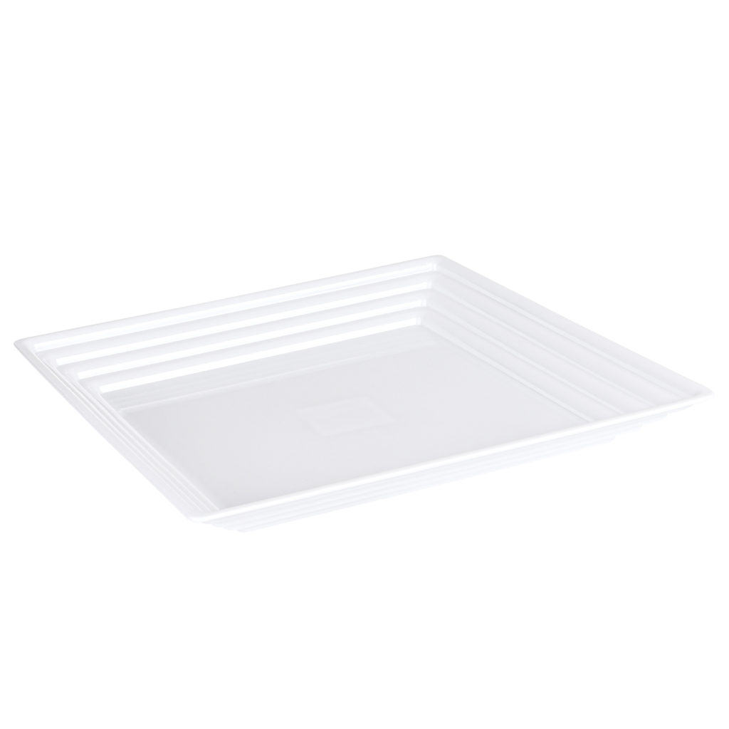 Sq Tray 12x12 White Leveled