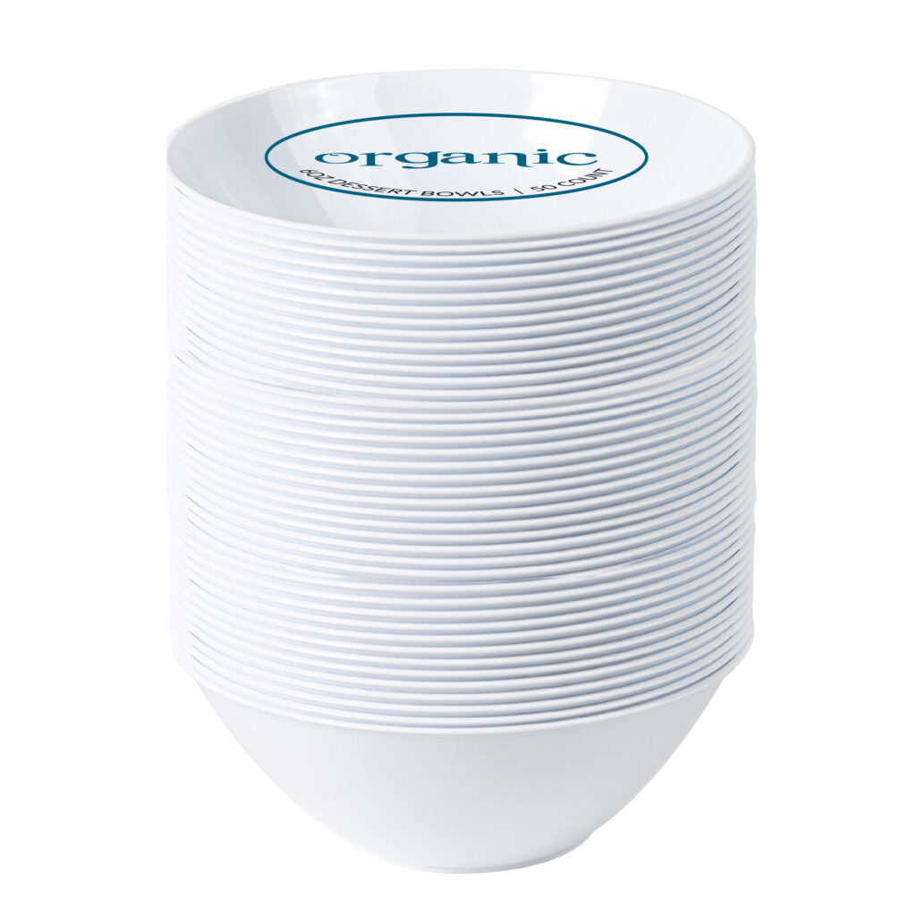 Organic 6oz Bowl 50ct White