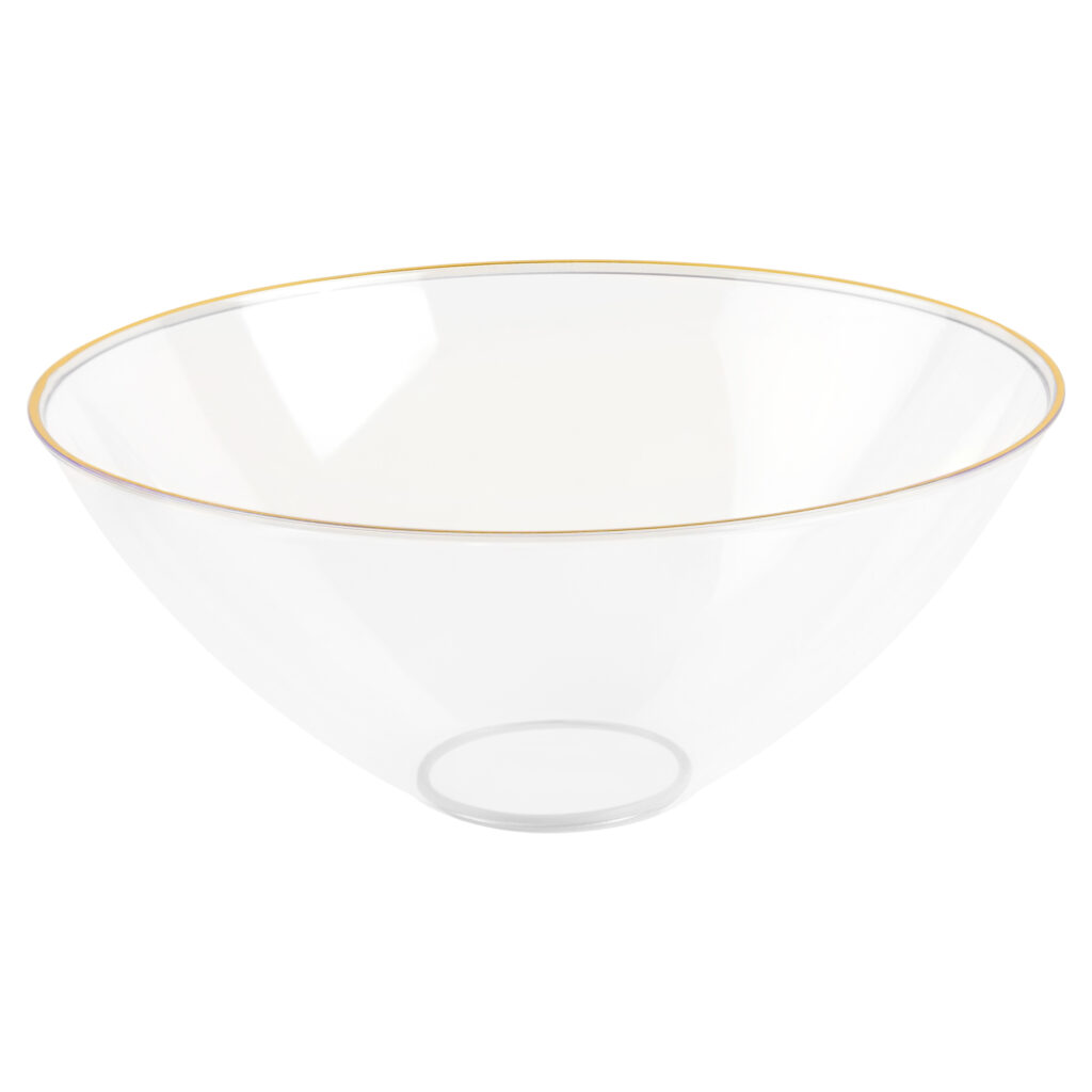 Organic 112oz Bowl Clearr/Gold