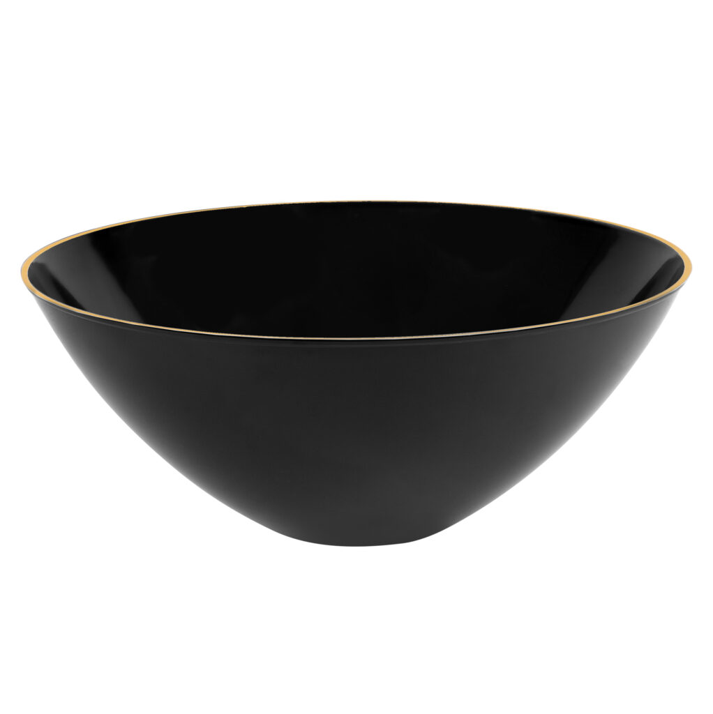 Organic 112oz Bowl Black/Gold