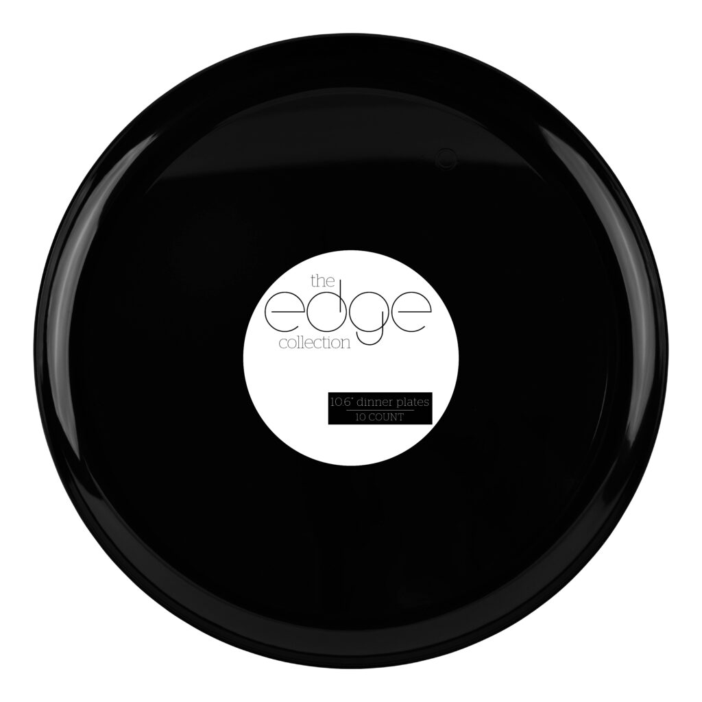 Edge Plates 10" 10ct Black