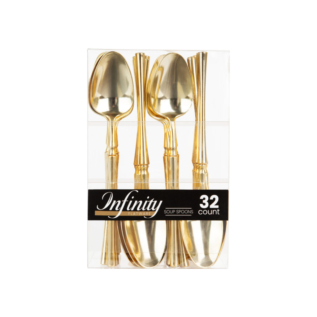 Infinity Gold Soup Spoon 32ct.