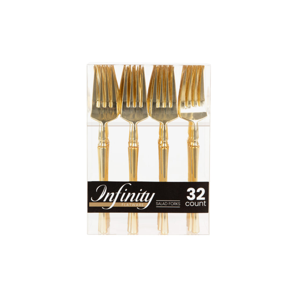 Infinity Gold Salad Fork 32ct.